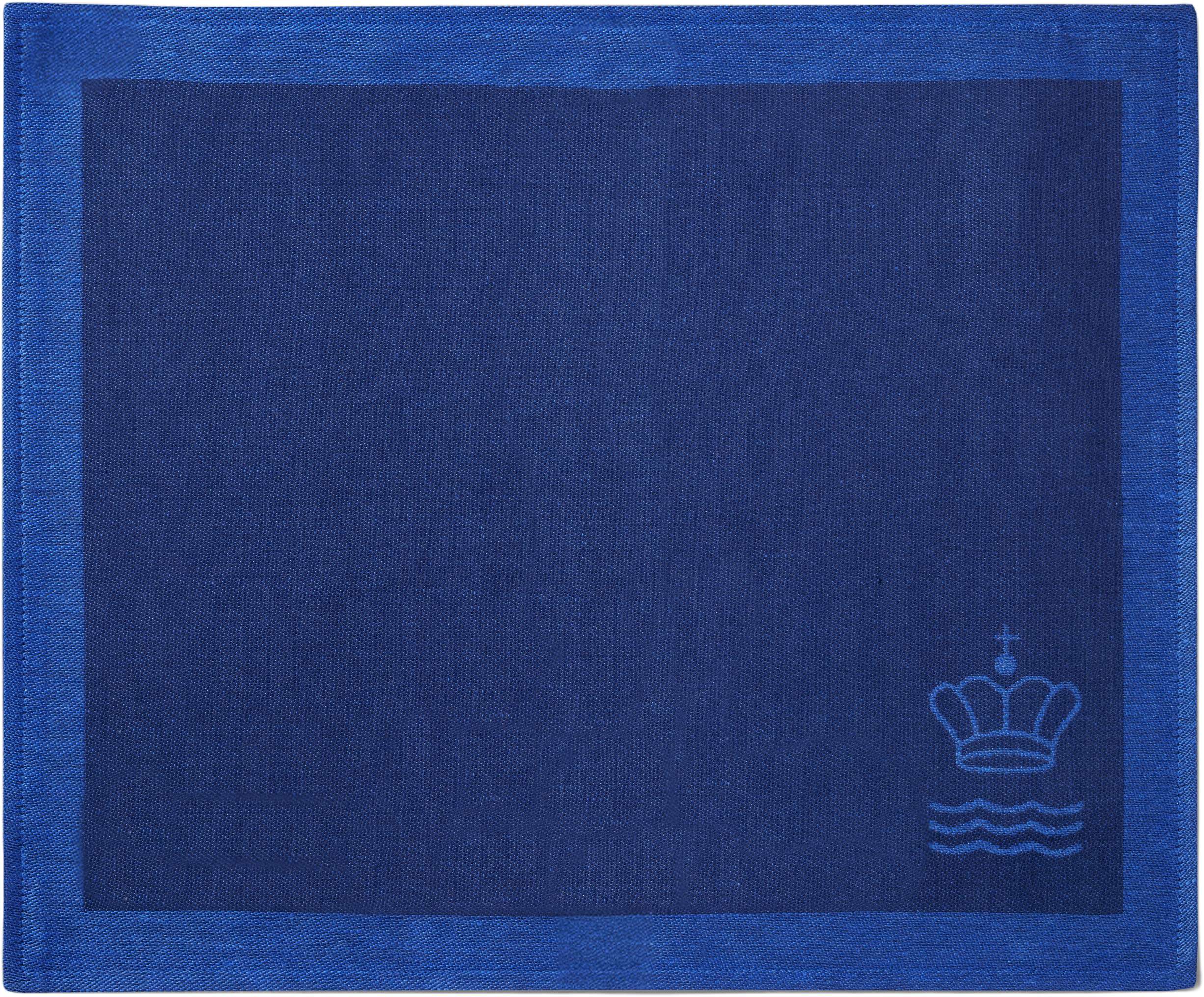 Waves Classic Dækkeserviet, blå, 45 x 35 cm, 2 stk